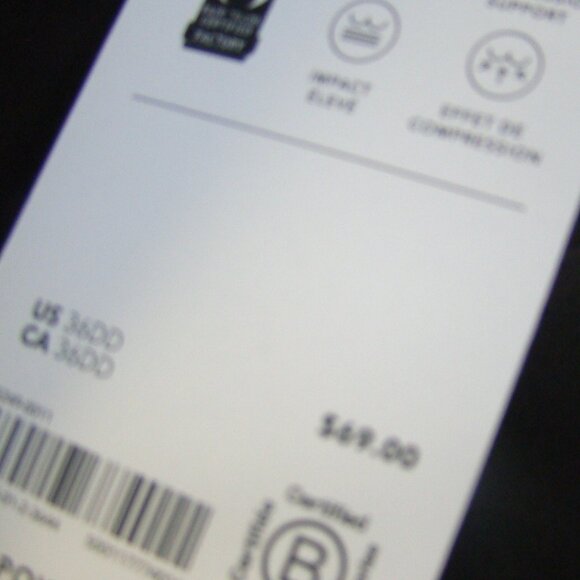 Athleta black invincible bra New with tag, 36 DD - Picture 3 of 7